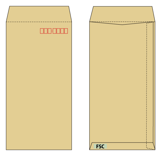 長3森林認証クラフト封筒